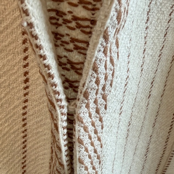 NWT - Nic+Zoe Cream and Gold Knit Jacket- 2X - Picture 4 of 11